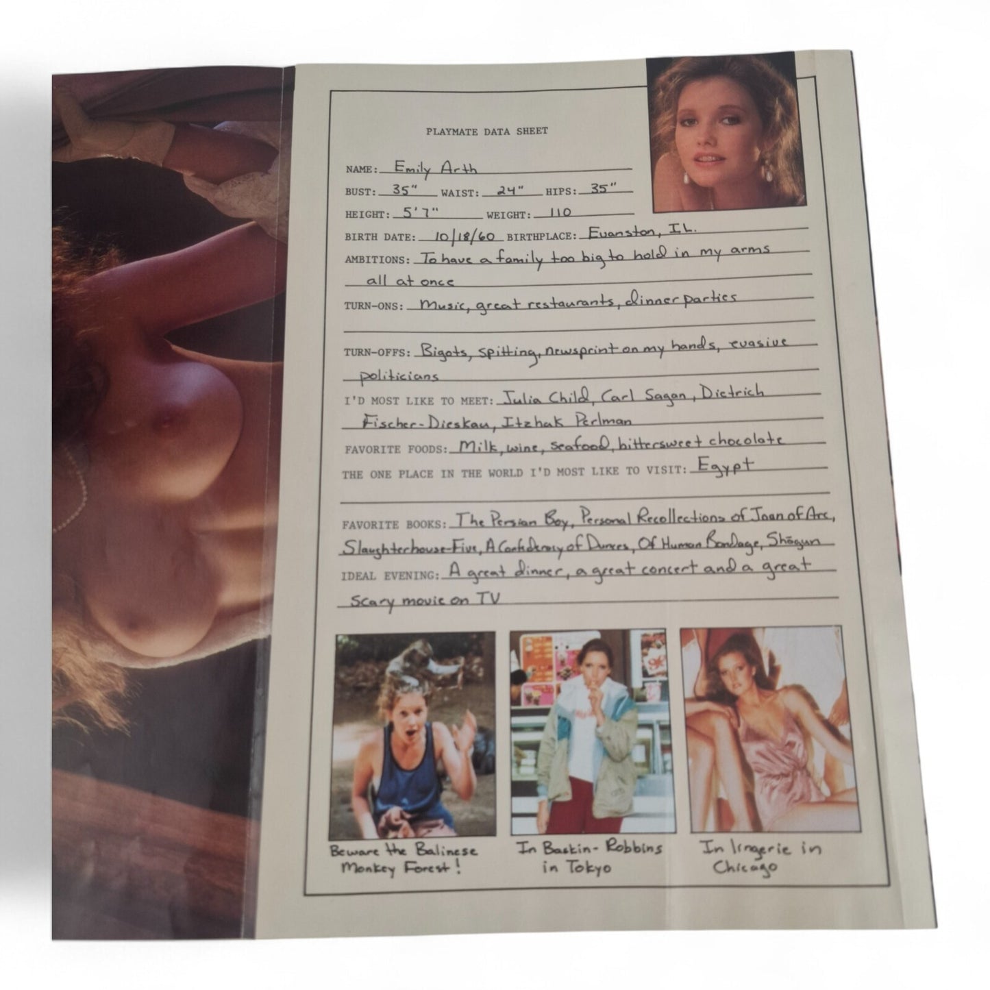 Playboy Magazine June 1988 India Allen Cover