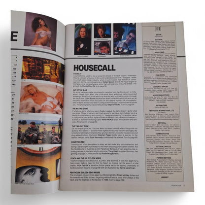 Australian Penthouse Magazine - Black January 1990 Complete Playboy W/ CALLENDER