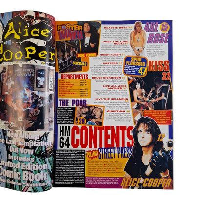 Hot Metal Magazine #64 June 1994 KISS / Alice Cooper / Biohazard