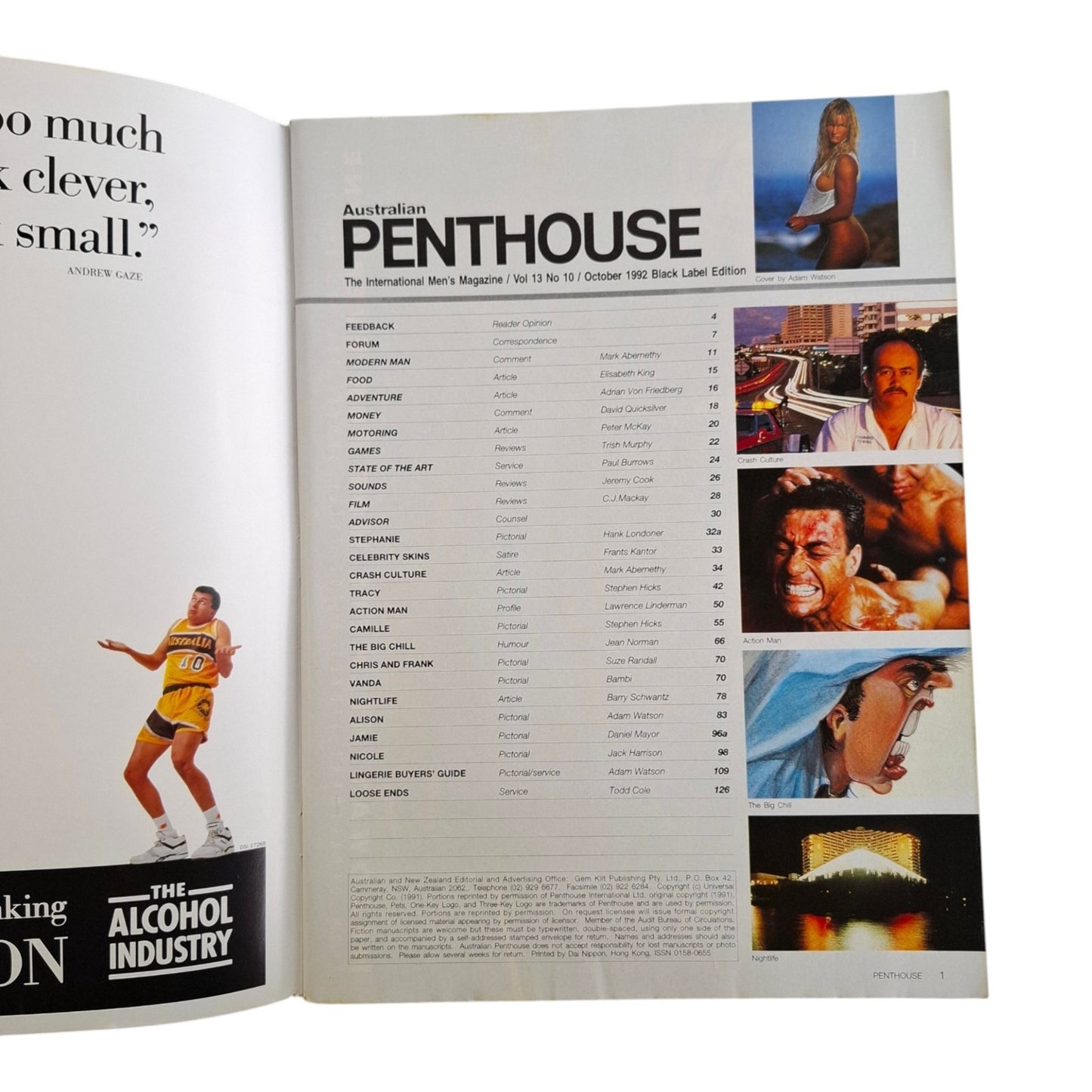 Australian Penthouse Magazine October 1992 Alison Eyre / Tracy Sutter