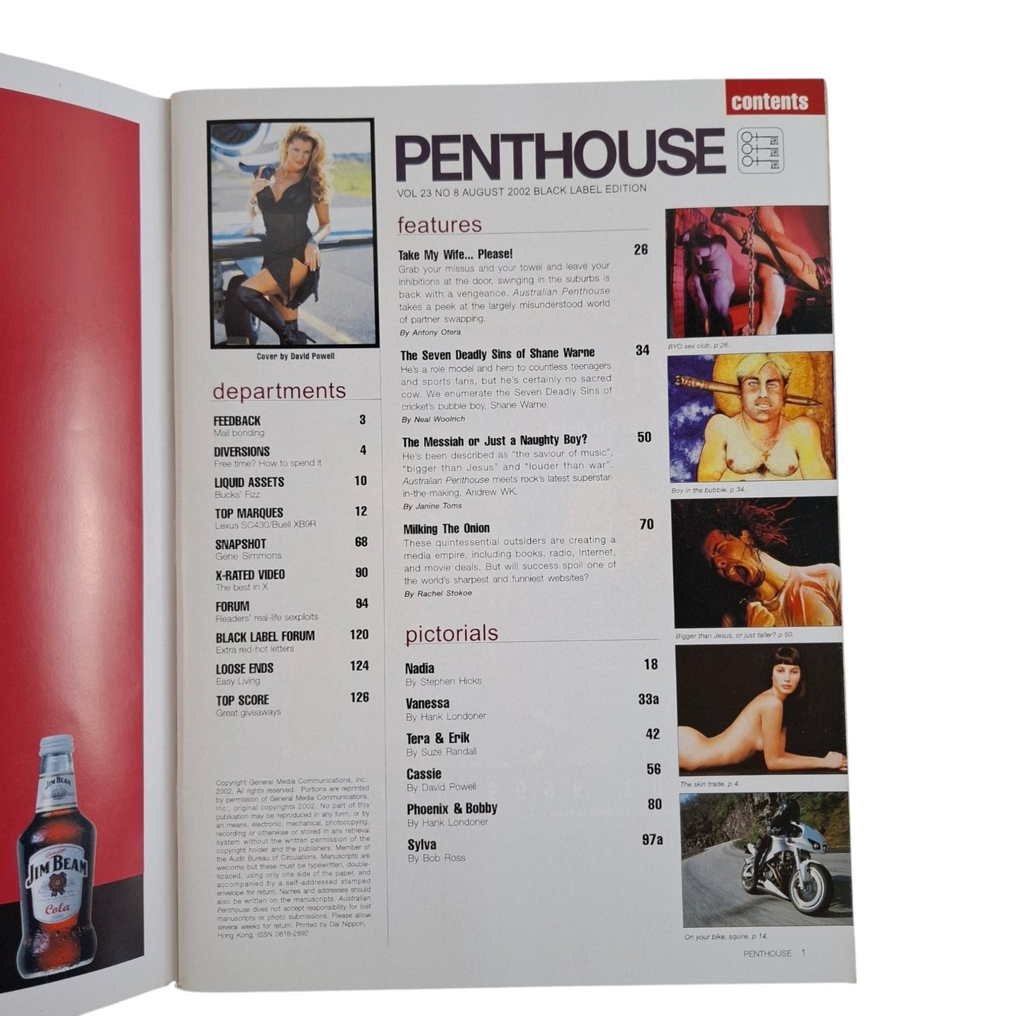 Australian Penthouse Magazine August 2002 Cassie / Nadia