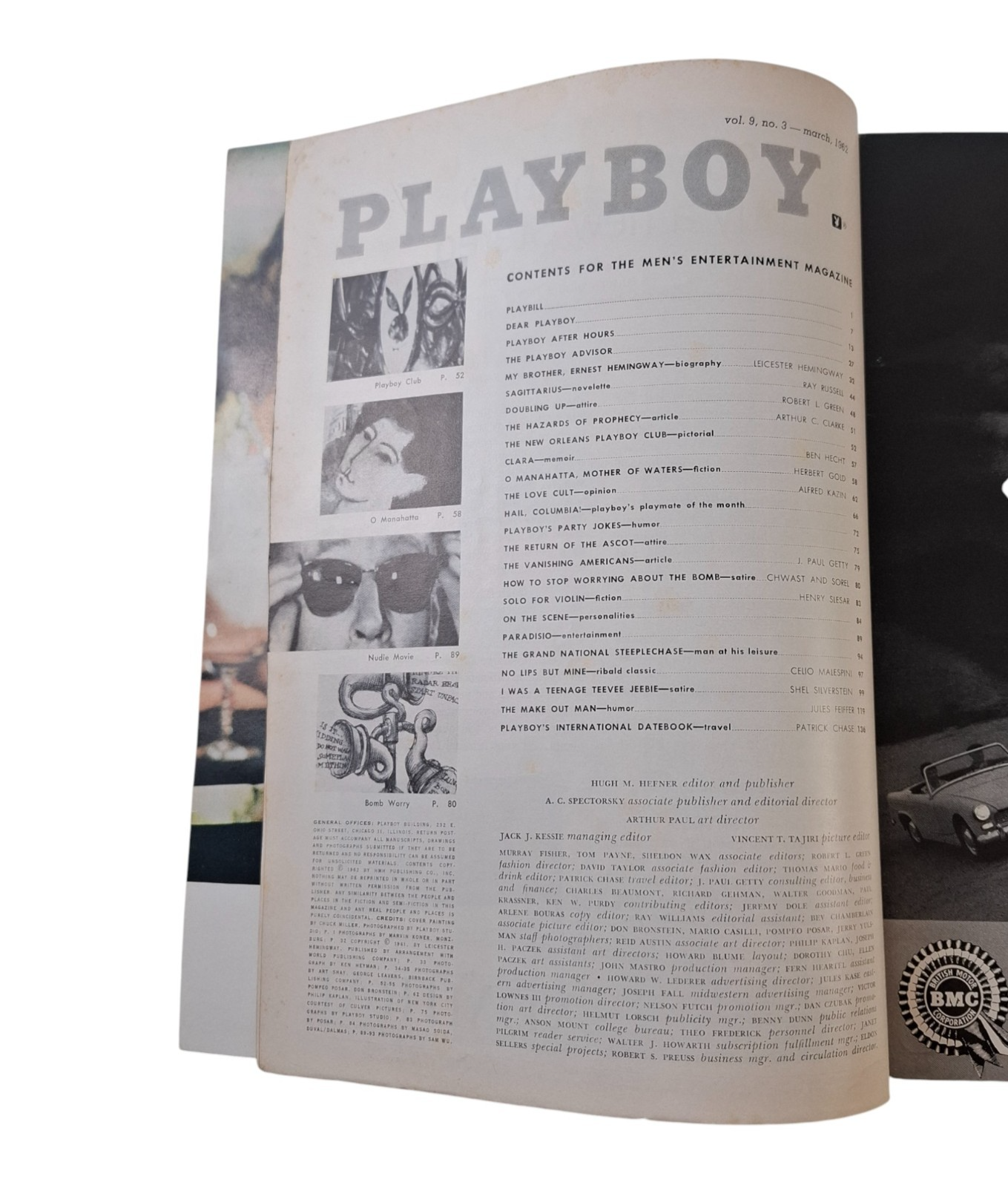 PLAYBOY MAGAZINE March 1962 Pamela Anne Gordon