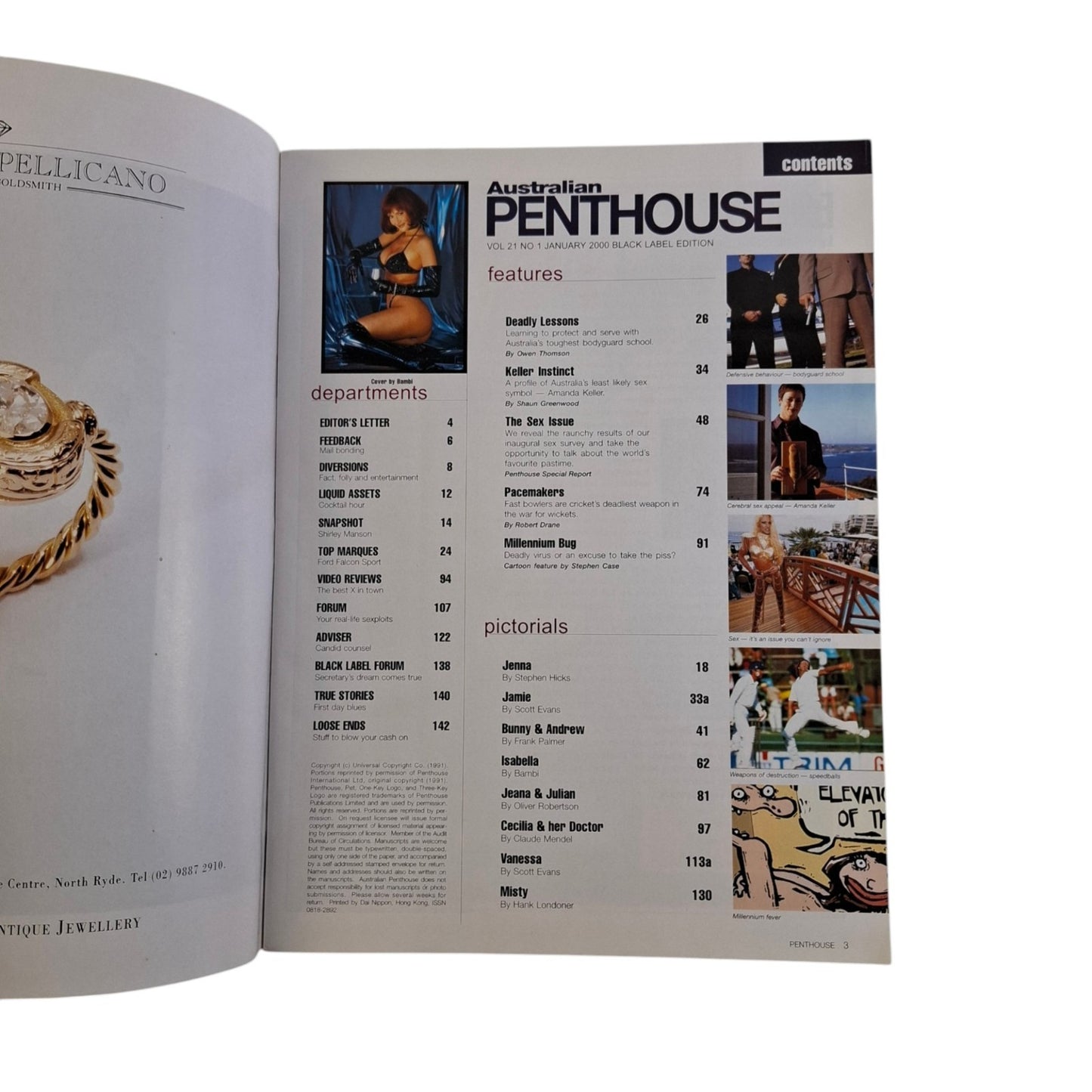Australian Penthouse Magazine January 2000 Isabella Charles