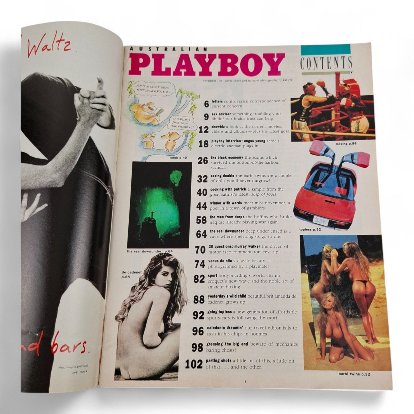 Australian Playboy Magazine November 1991 Barbi Twins