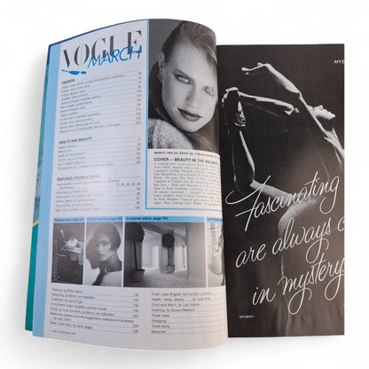 Vogue Australia magazine - March 1984 - with article on Anne Summers