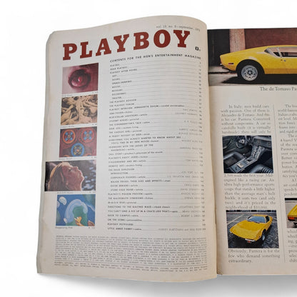 PLAYBOY Magazine September 1972 Sandra Josefski