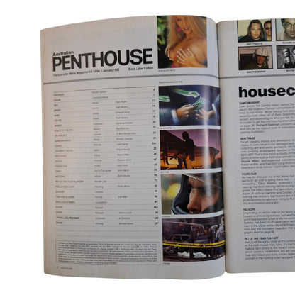 AUSTRALIAN PENTHOUSE Magazine January 1992 Cindy / Cassie