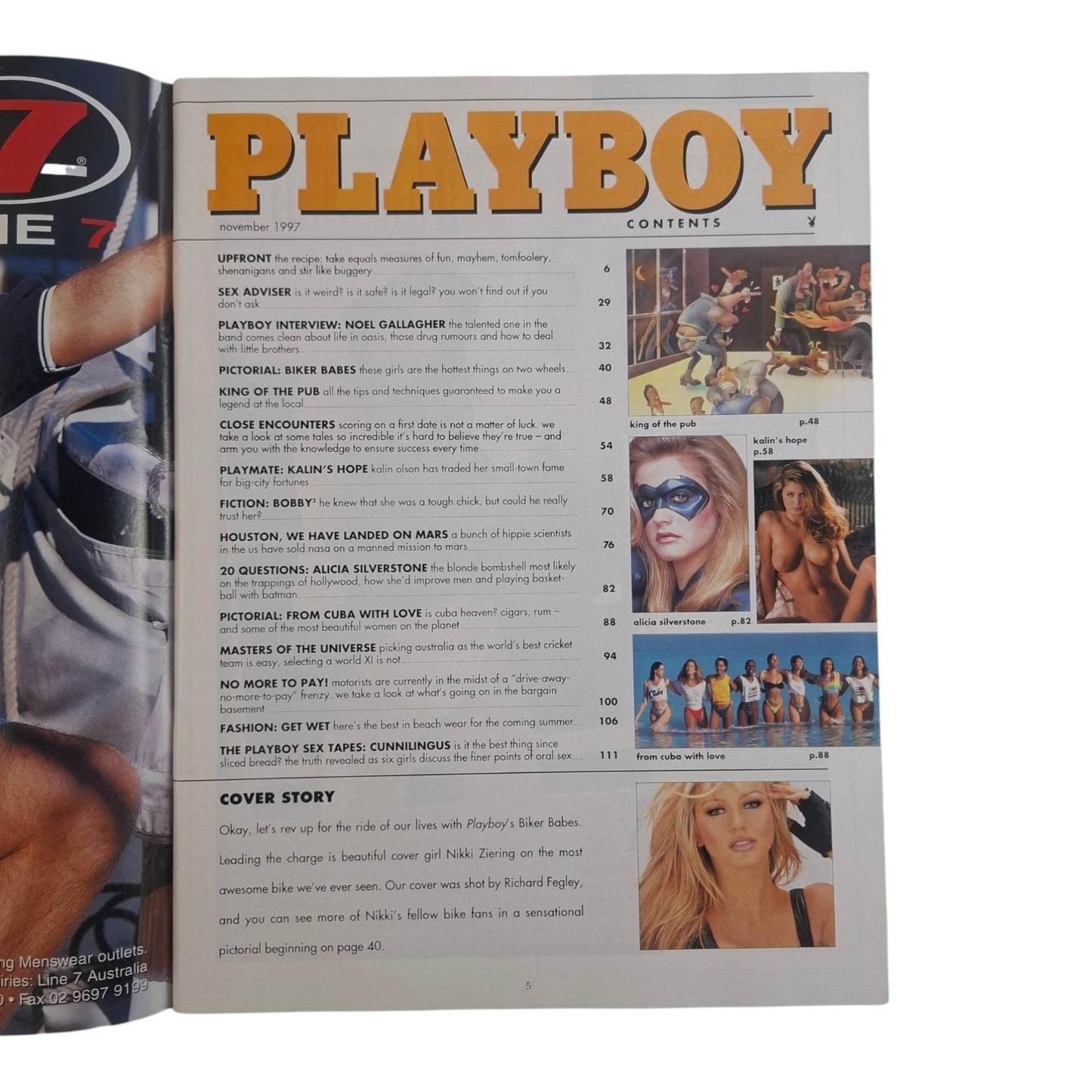 Australian Playboy Magazine November 1997 Nikki Ziering / Kalin Olson