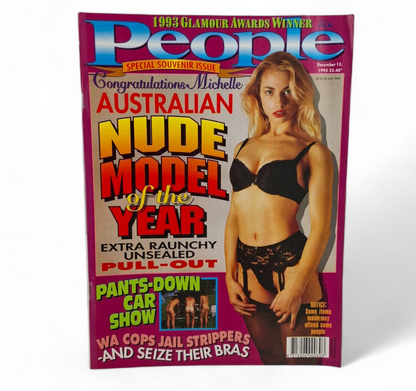 People Magazine Australia December 15th 1993 Nude Model of the year