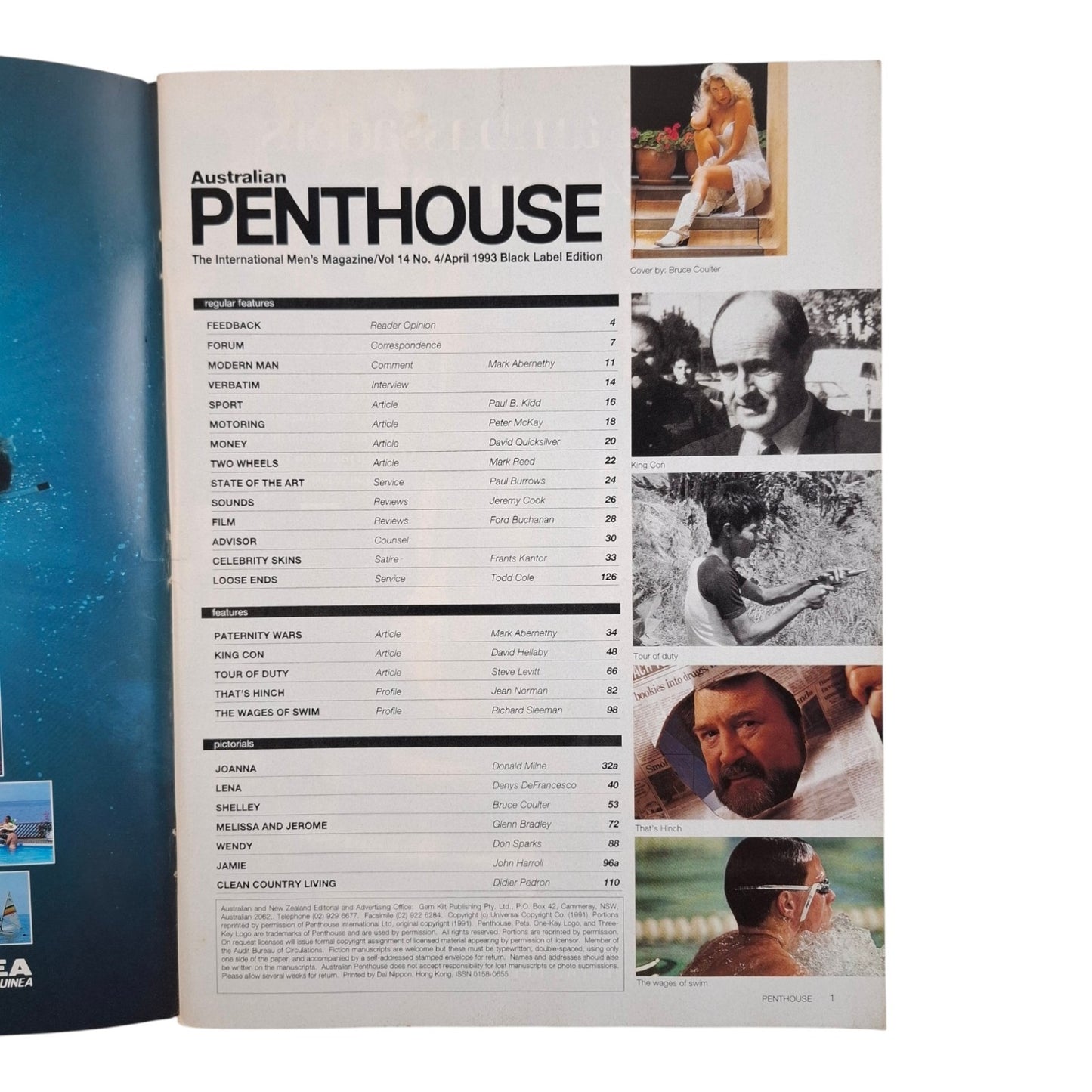 Australian Penthouse Magazine April 1993 Shelley Rowson / Lena