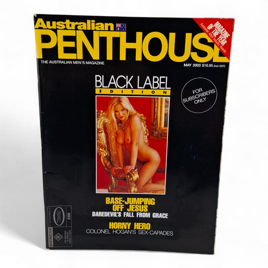 Australian Penthouse Magazine - Black Label May 2003 Szilvia