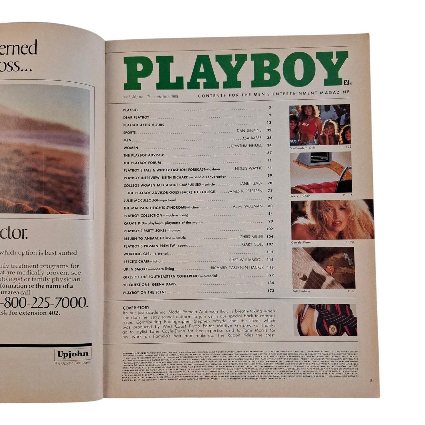 Playboy Magazine November 1989 Pamela Anderson / Julie McCullough NO C/F