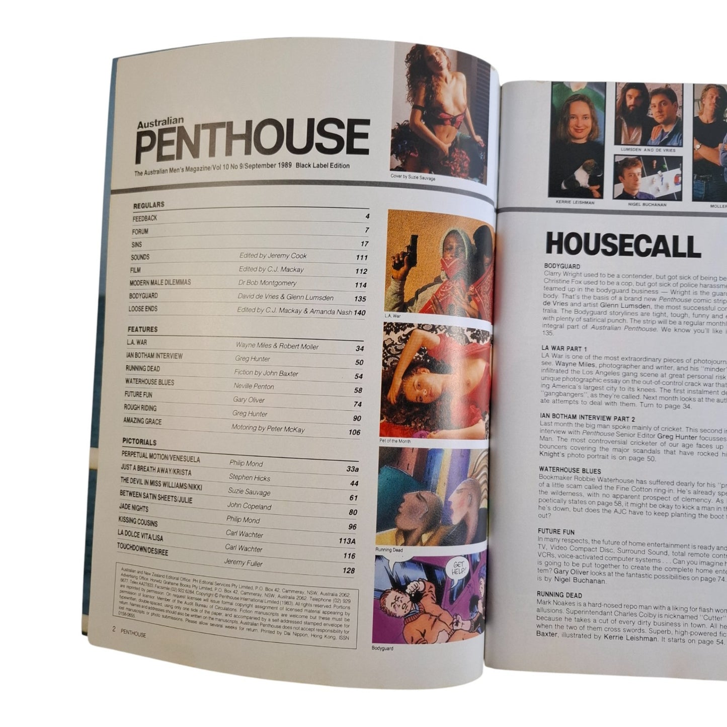Australian Penthouse Magazine September 1989 Nikki Williams