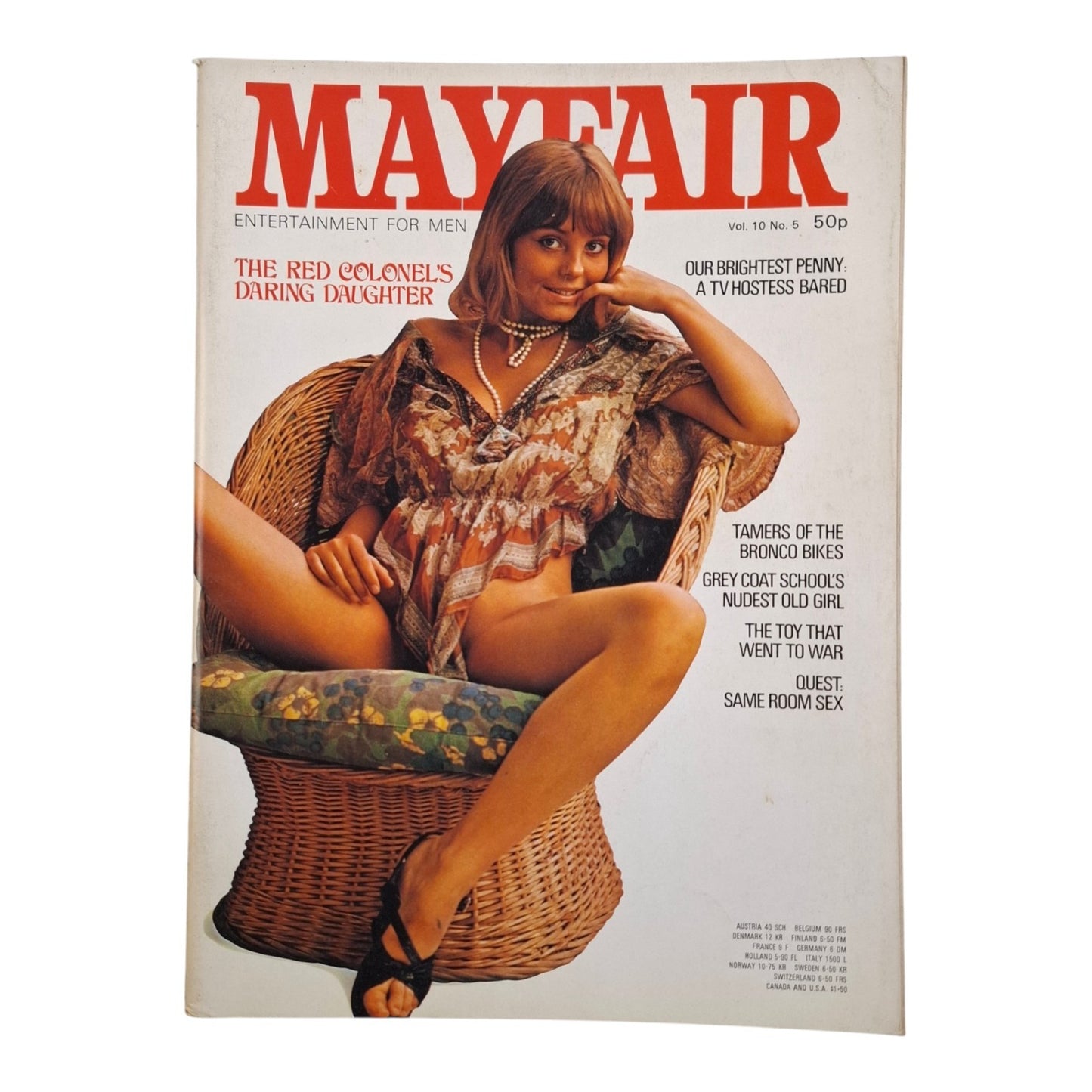 Mayfair Magazine Vol. 10 No. 5 May 1975 Anna Esquivel / Penny Irving
