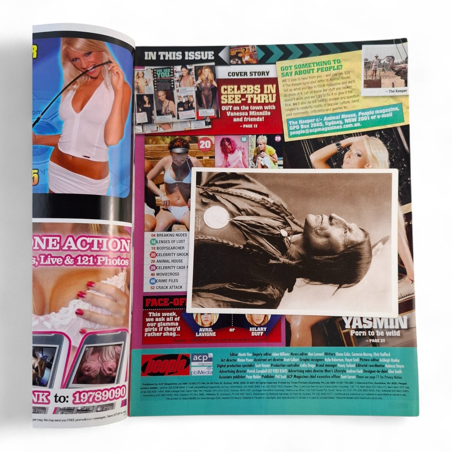 Australian People Magazine July 2007 Sunny Leone