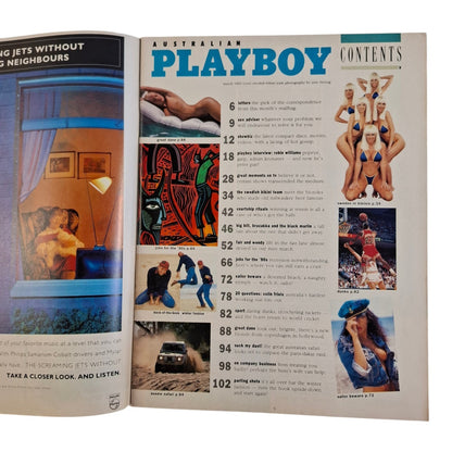 Playboy Magazine January 1992 Swedish Bikini Team / Suzi Simpson