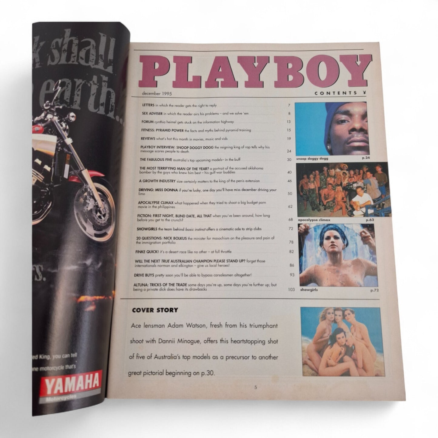 Australian Playboy Magazine December 1995 George, Shelley, Diane, Lilian, Sacha
