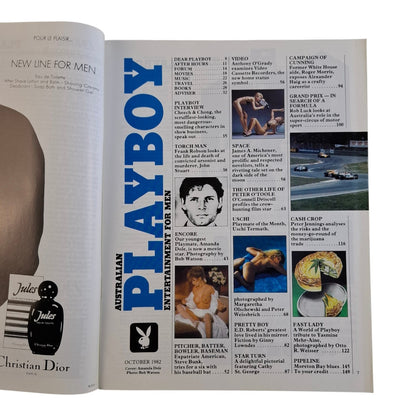 Australian Playboy Magazine October 1982 Amanda Dole / Uschi Termath
