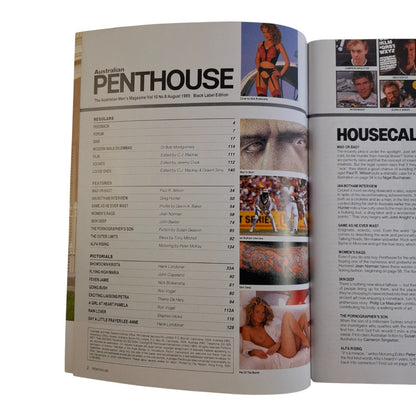 Australian Penthouse Magazine August 1989 Jamie Vanden Hooven