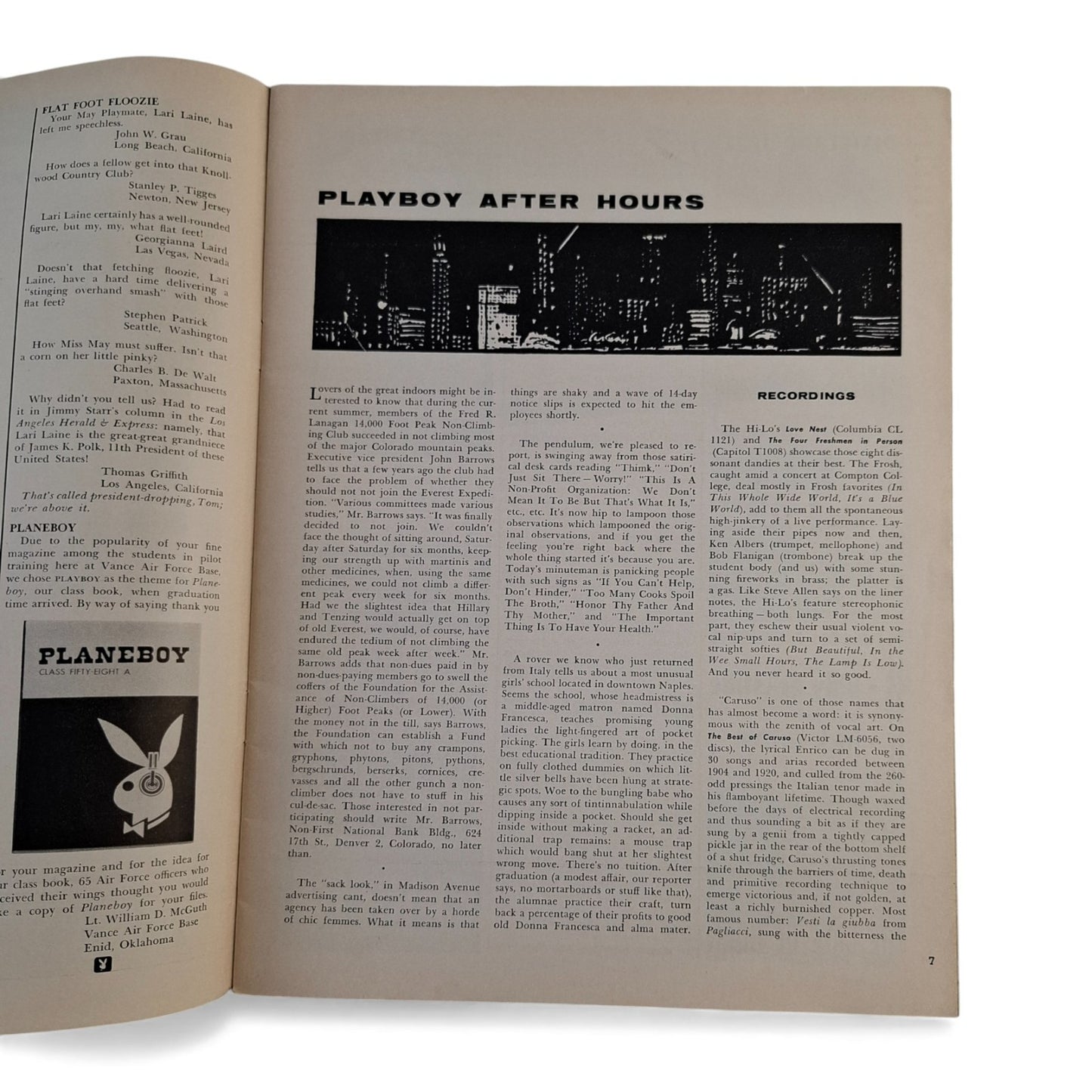 PLAYBOY Magazine August 1958 Myrna Weber