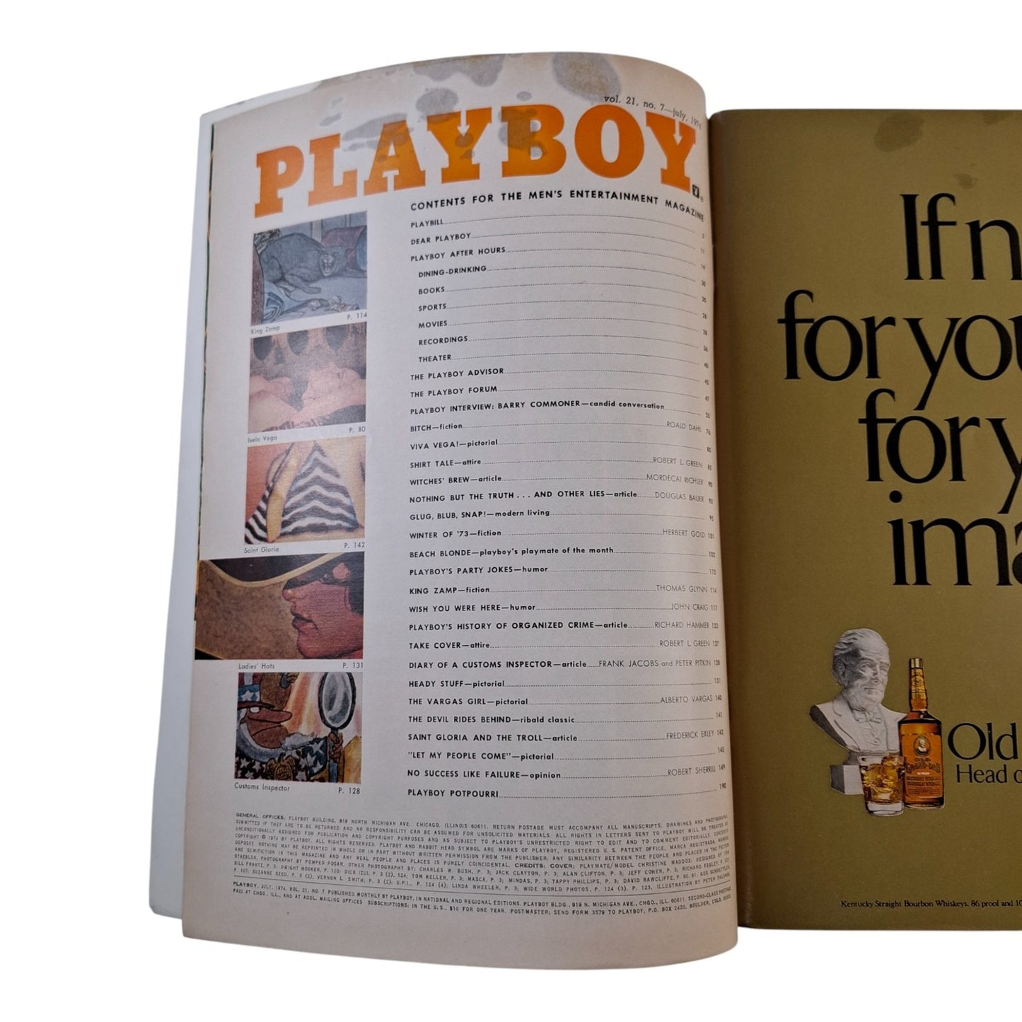 PLAYBOY Magazine July 1974 Christine Maddox / Carol Vitale