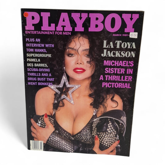 PLAYBOY MAGAZINE March 1989  La Toya Jackson / Laurie Wood