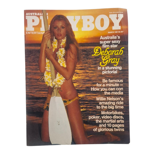 Australian Playboy: March 1981 - Magazine Deborah Gray / Brigitte Wollner