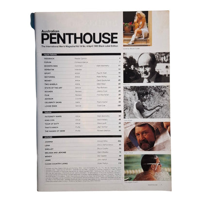 Australian Penthouse Magazine April 1993 Shelley Rowson / Lena