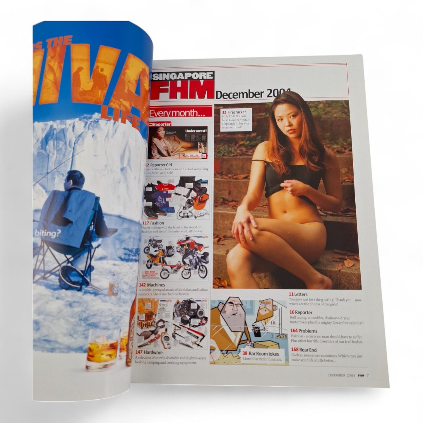 FHM Singapore Magazine - Lin Zi Ling Cover #74 December  2004
