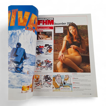 FHM Singapore Magazine - Lin Zi Ling Cover #74 December  2004