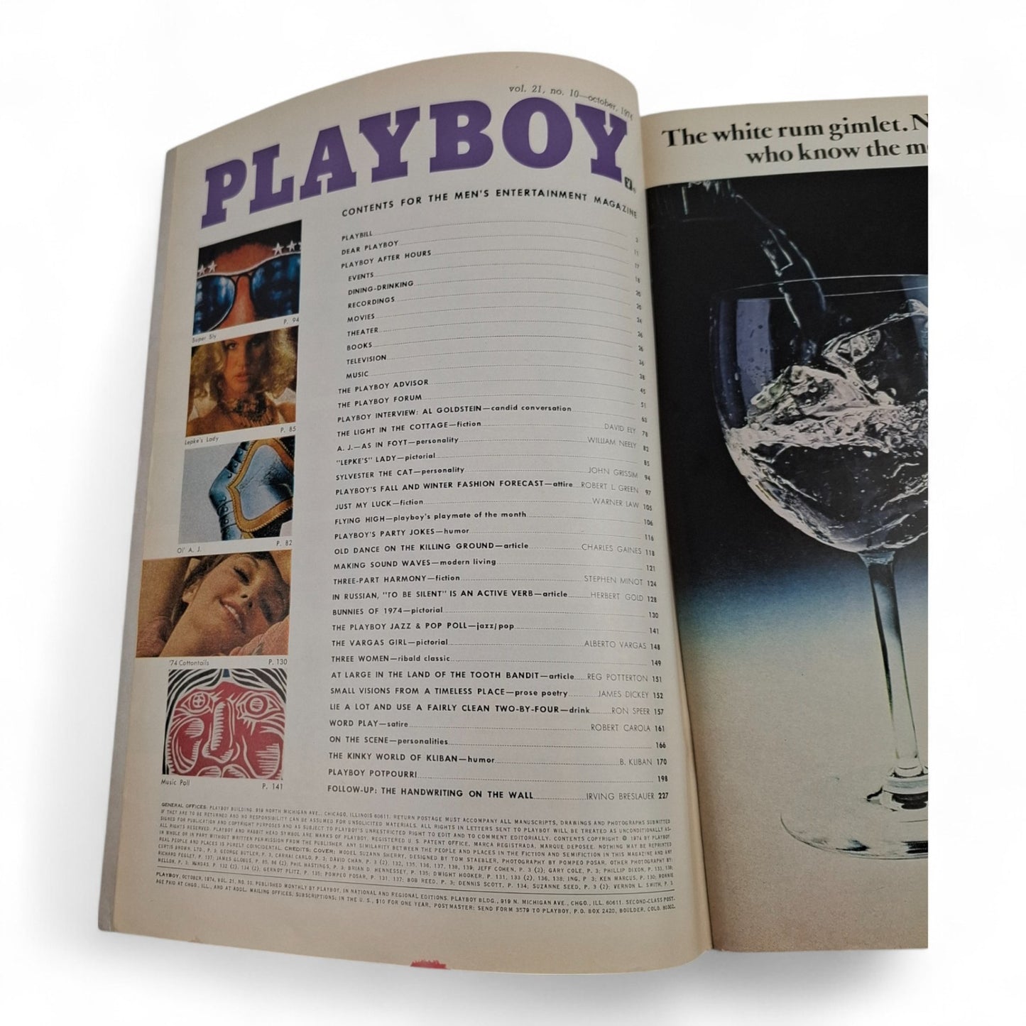 PLAYBOY Magazine October 1974 Suzann Sherry COMPLETE