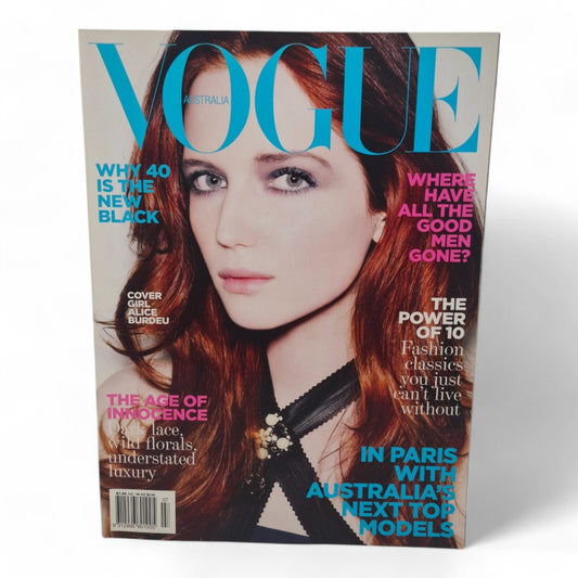 Vogue Australia Magazine July 2008 Alice Burdeu Cover EXCELLENT