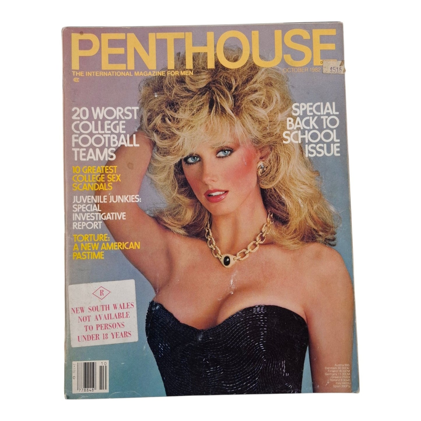 PENTHOUSE U.S Magazine October 1982  Morgan Fairchild /  Laurie L'Oranger