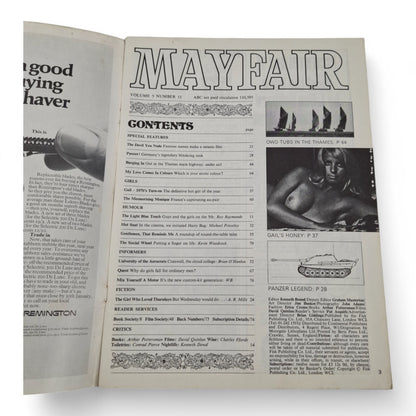 Vintage Mayfair Magazine Vol. 5 No. 11 November 1970 Playboy