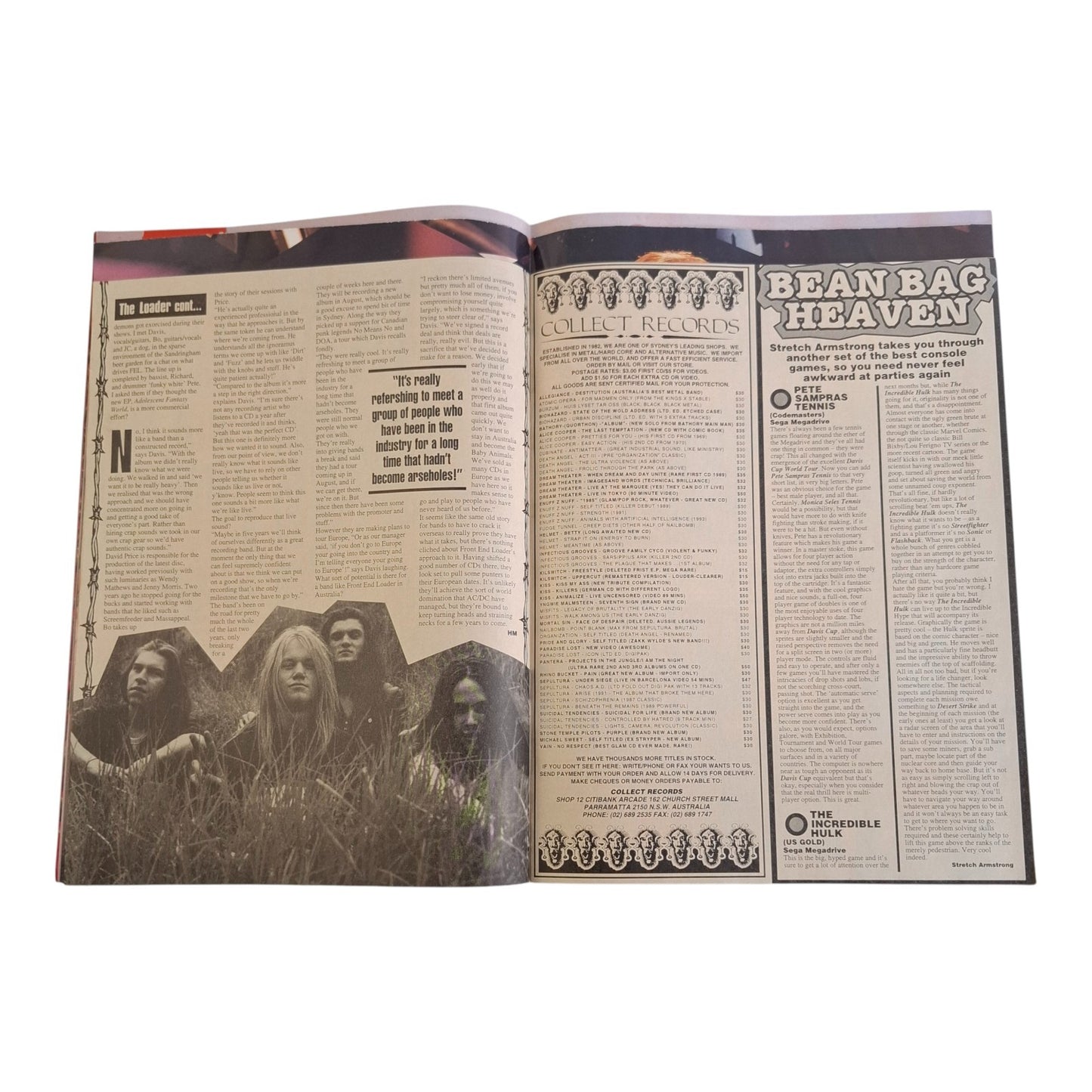 Hot Metal #54 Music Magazine July 1994 Bon Scott / Pearl Jam / Allegiance