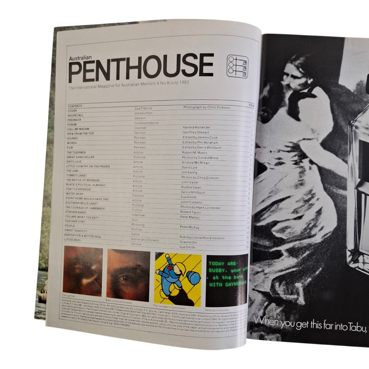 Australian Penthouse Magazine July 1983 Sue Francis / Janet Sharpe