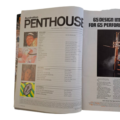 AUSTRALIAN PENTHOUSE Magazine October 1987 Madonna / Gaelle