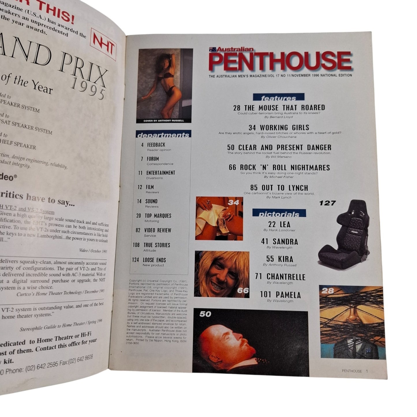 AUSTRALIAN PENTHOUSE Magazine November 1996 Pamela Self / Kira