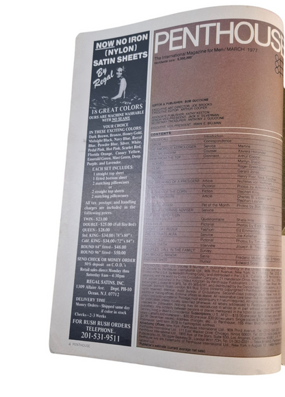 Penthouse Magazine March 1977 (USA-International) Pet Jolanta Von Zmuda