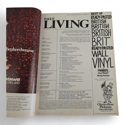 Vintage Vogue Living Australian Magazine - No. 2 1975