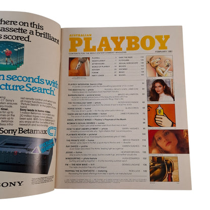 Australian Playboy Magazine February 1981 Maggie Kerscher / Laura Tomei