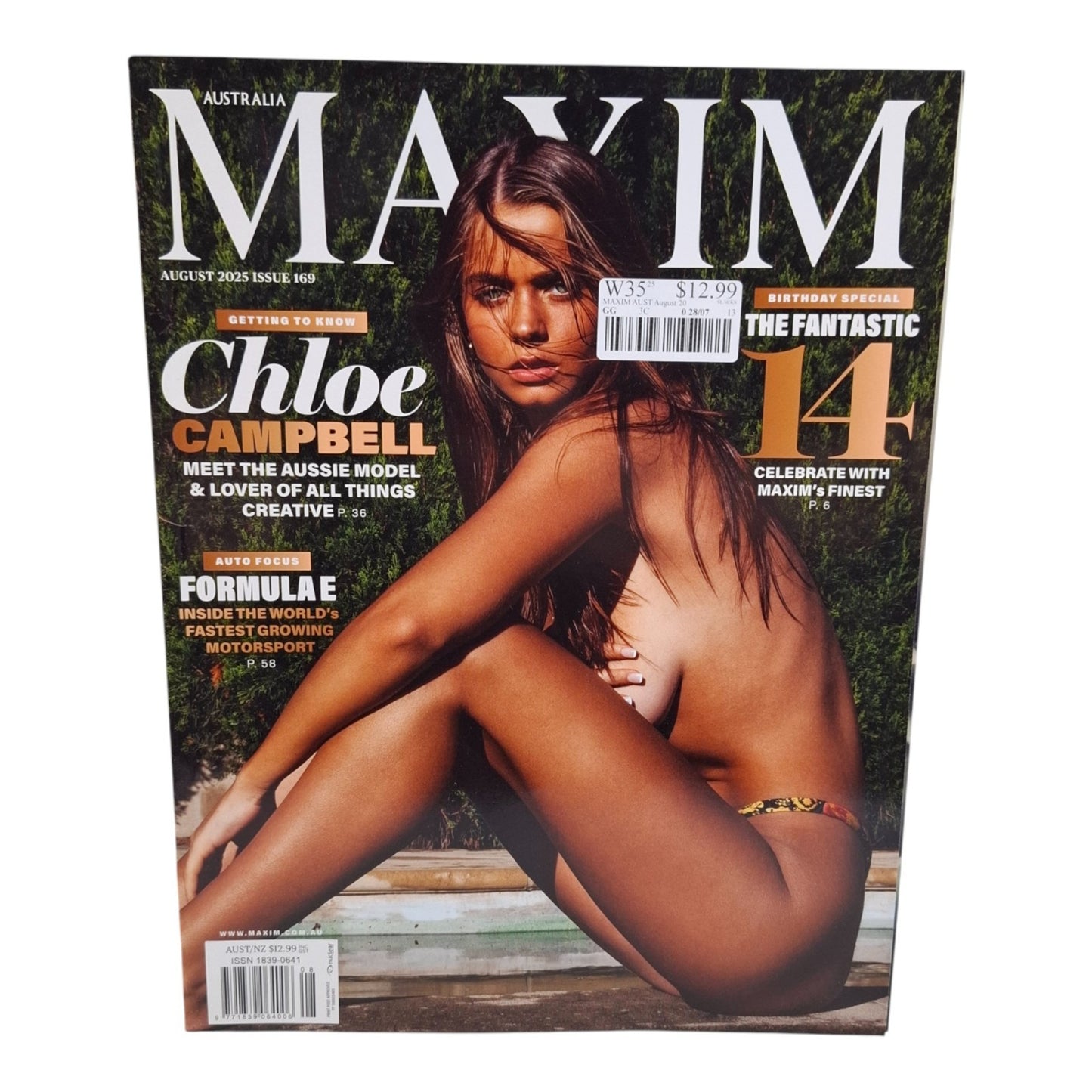 MAXIM Australia Magazine August 2025 Issue 169 Chloe Campbell