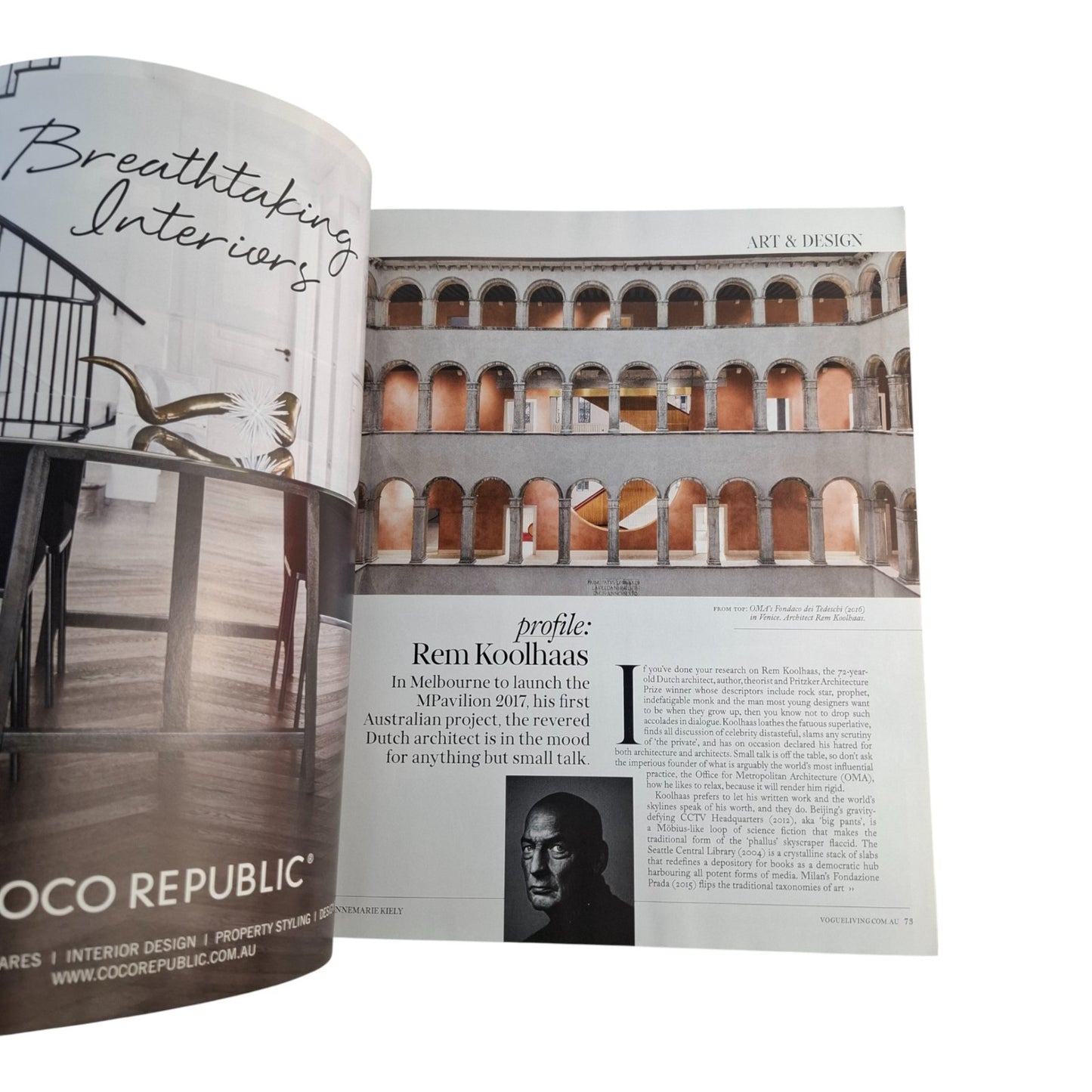 Vogue Living Australia Magazine December 2017 Collette Dinnigan