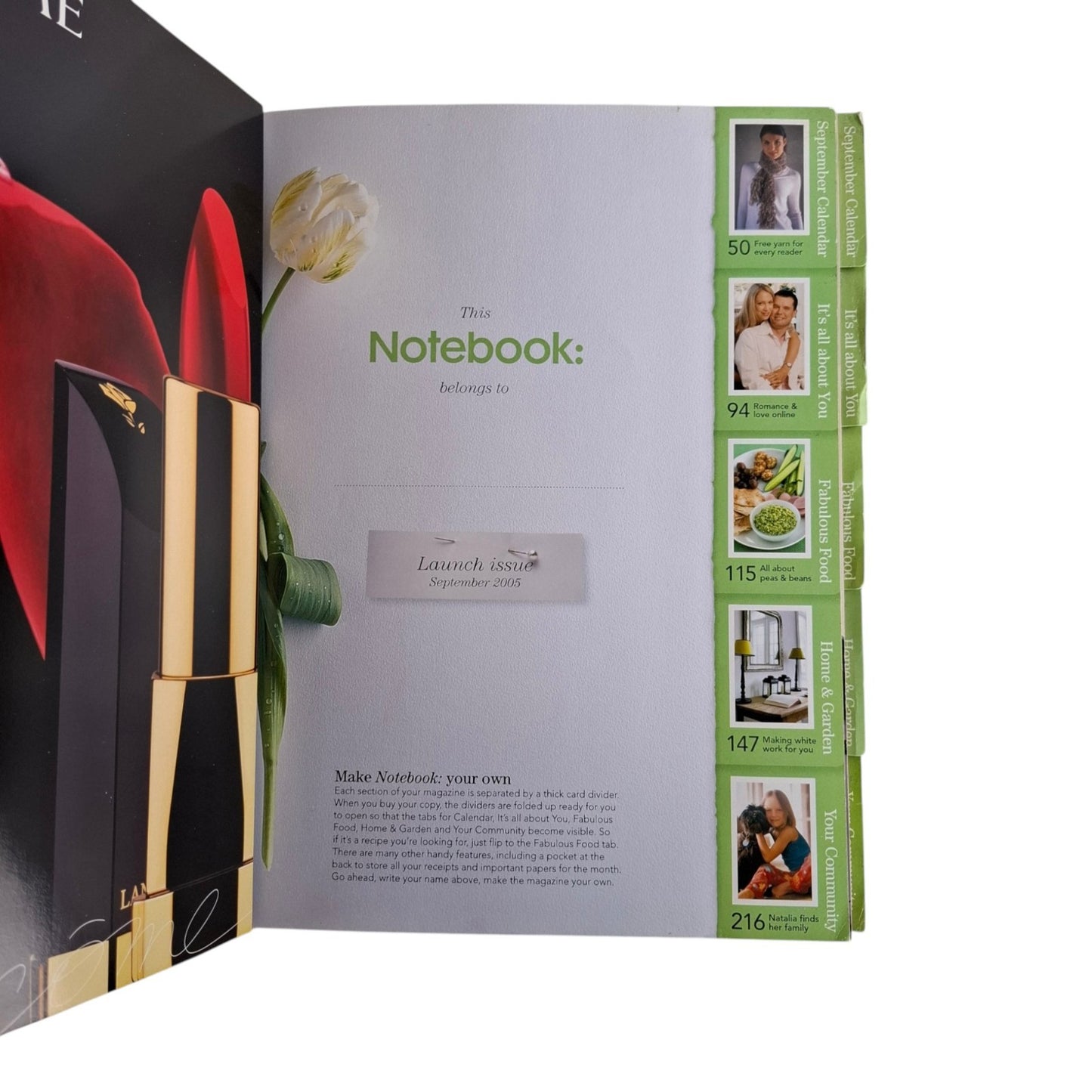 Notebook: Ideas For Living Magazine Australia September 2005 Vol. 1 No. 1