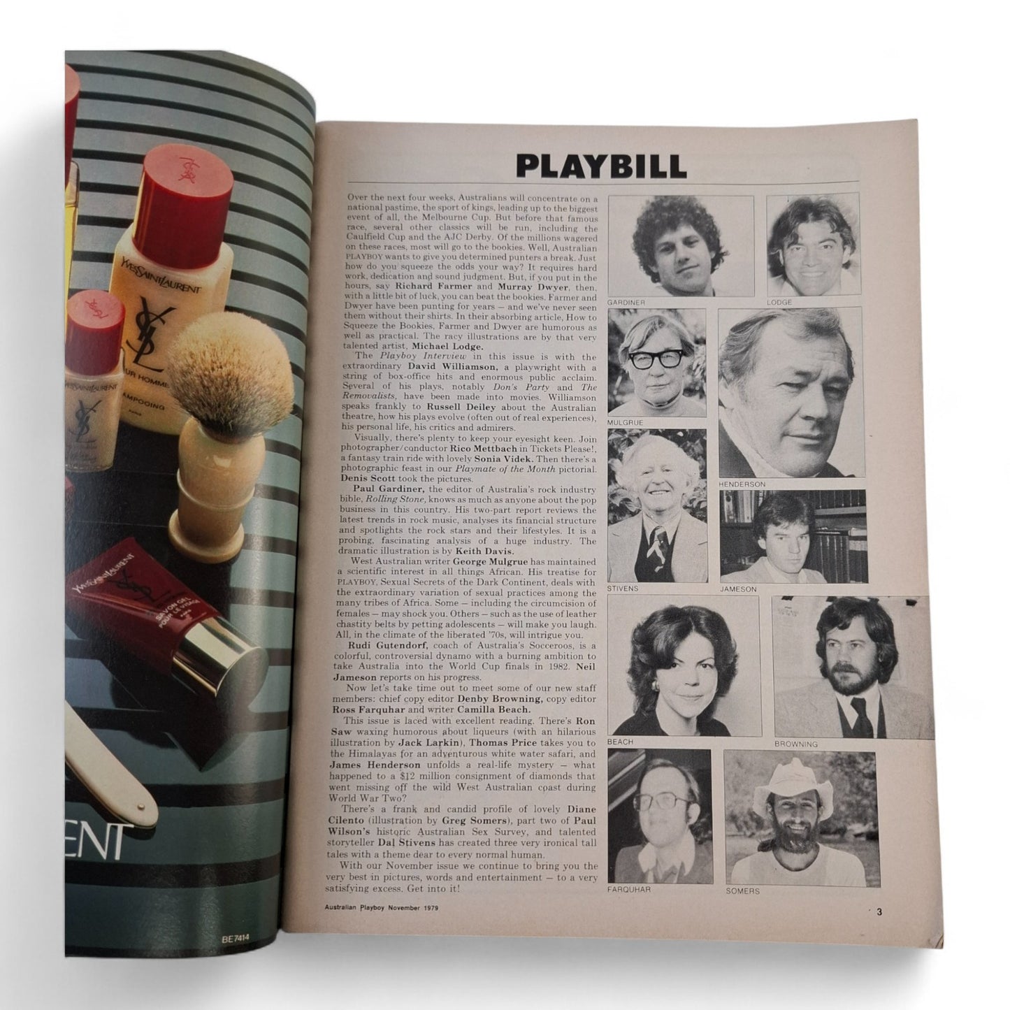 VINTAGE Australian Playboy Magazine November 1979 Kathy Pereira Sharon Mulligan