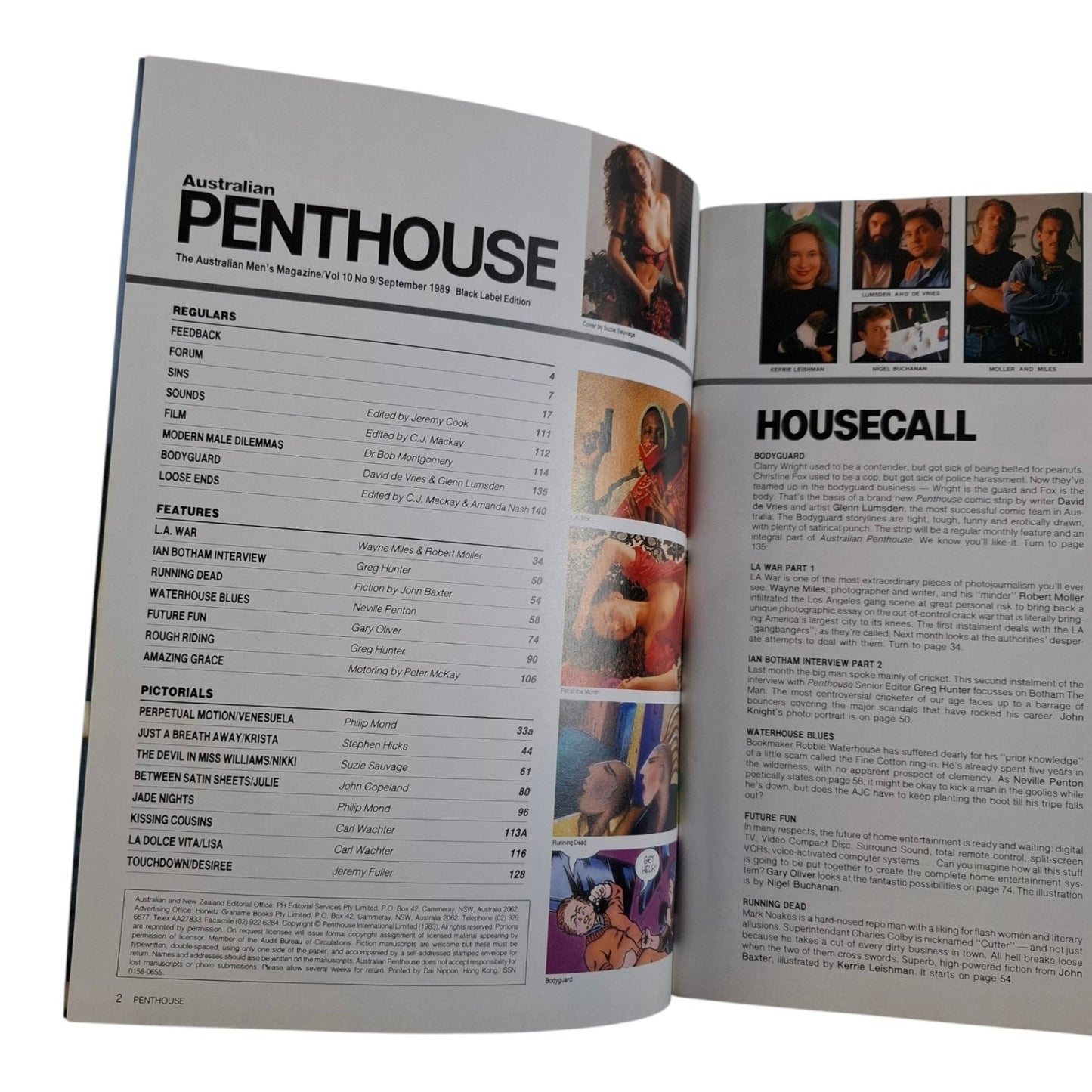 Australian Penthouse Magazine September 1989 Nikki Williams / Krista Reynolds