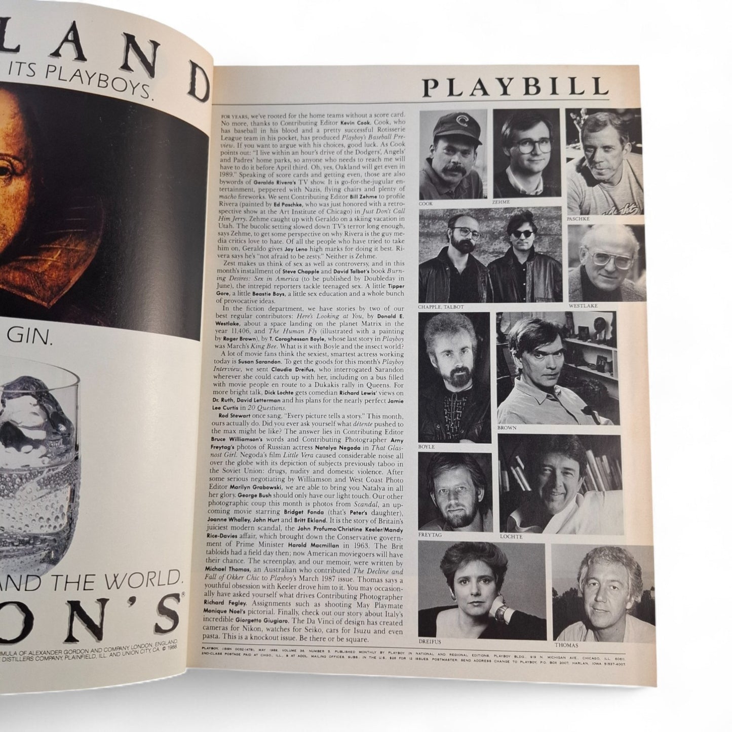 Playboy Magazine May 1989 Natalya Negoda Cover Centerfold Monique Noel