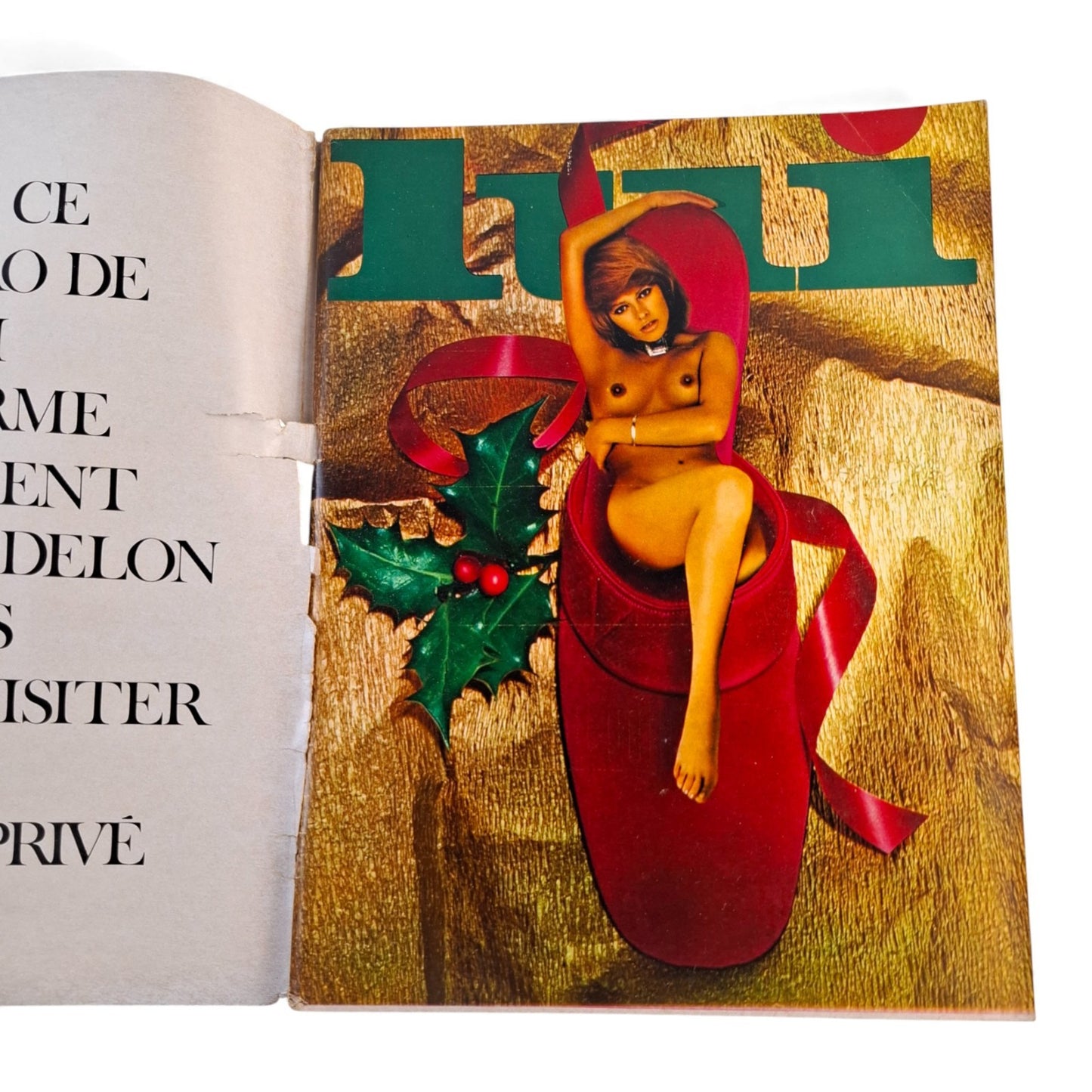 Lui French Magazine No. 83 December 1970 NATHALIE DELON / Brigitte