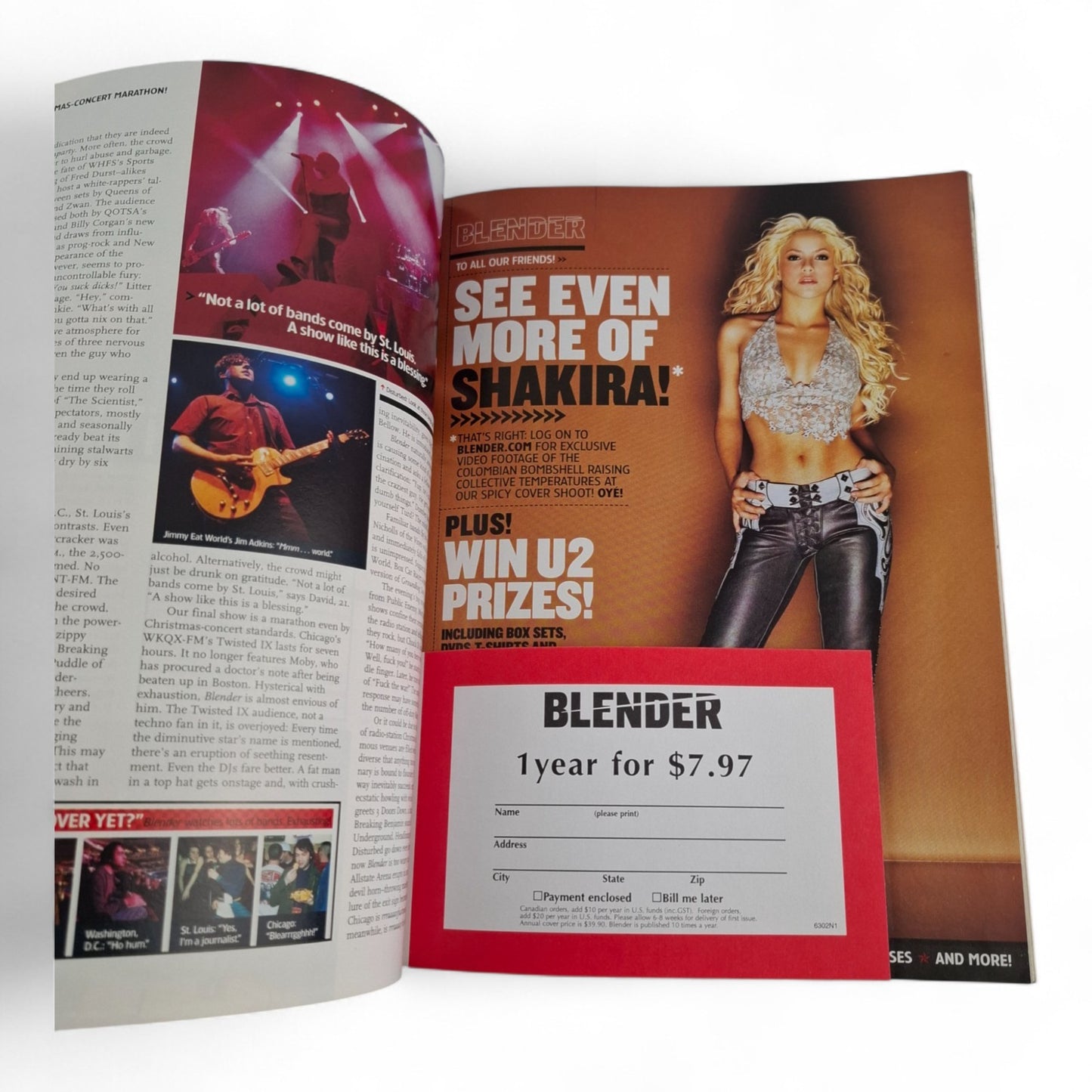 MAXIM Blender Music Magazine Shakira March 2003