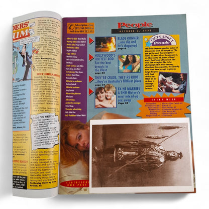Australian PEOPLE MAGAZINE With PIX October 6th 1993 Uma Jantz / Ivana